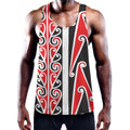 Maori Tribal Print Men's Workout Tank Top