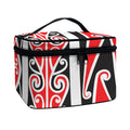 Maori Tribal Print Travel Makeup Bag