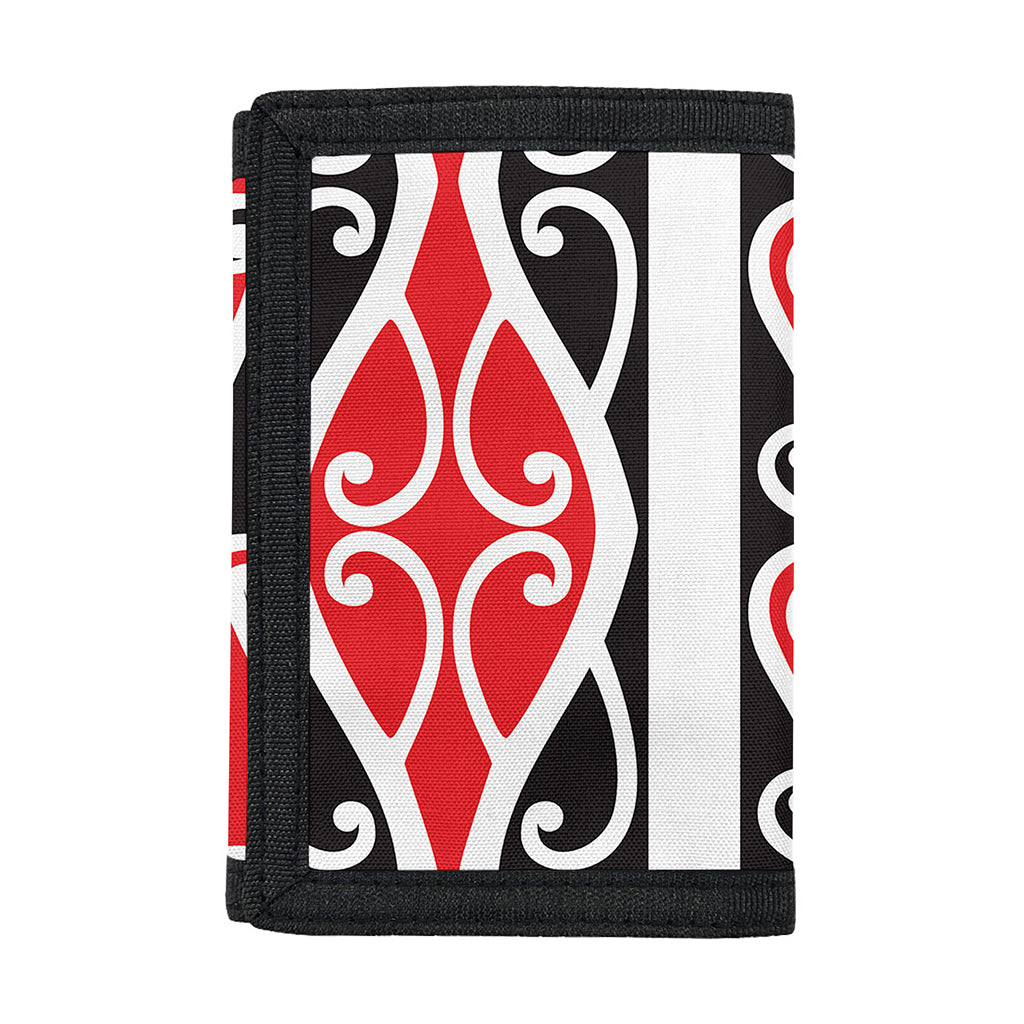 Maori Tribal Print Trifold Wallet