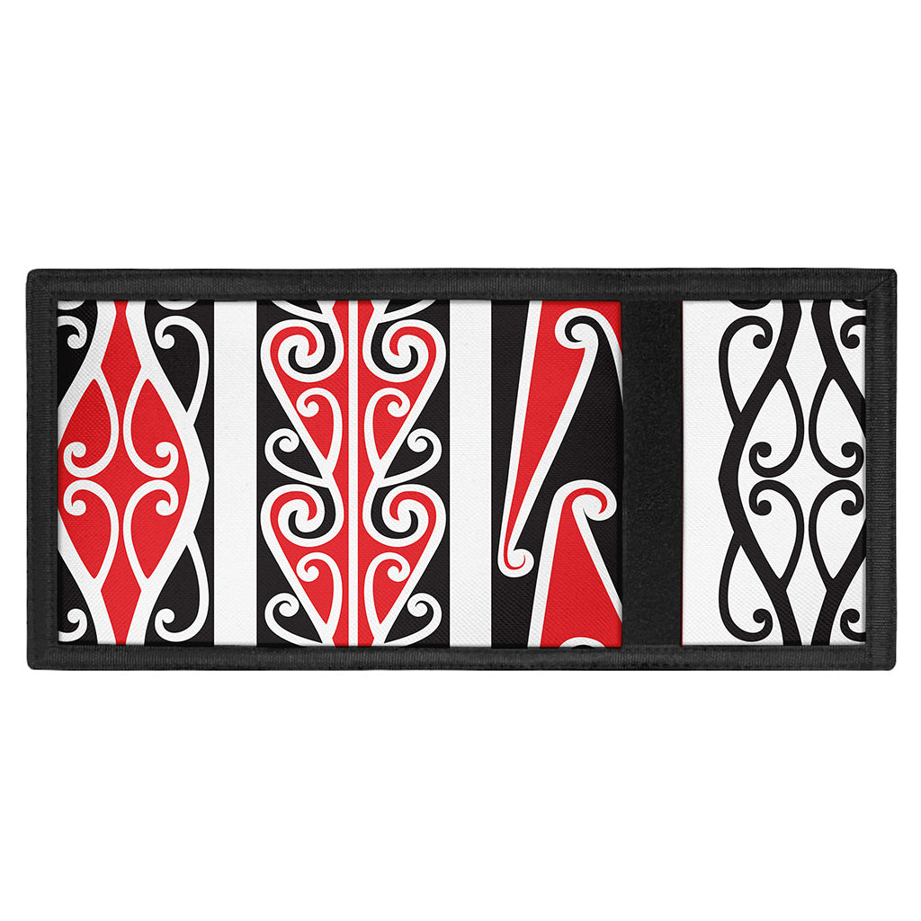 Maori Tribal Print Trifold Wallet