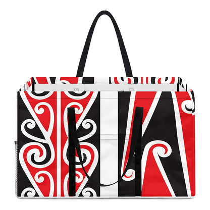 Maori Tribal Print Utility Tote Bag