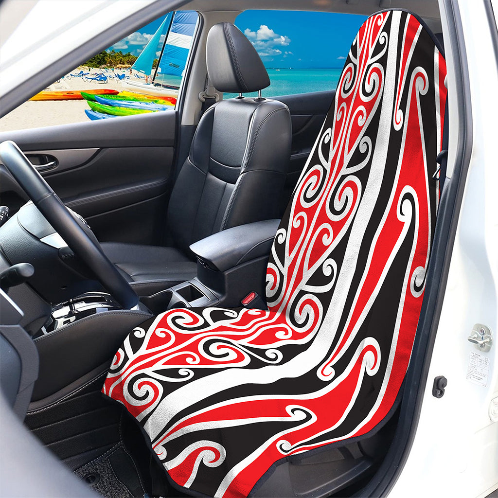 Maori Tribal Print Waterproof Car Seat Cover