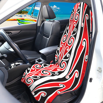 Maori Tribal Print Waterproof Car Seat Cover