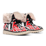 Maori Tribal Print Winter Boots