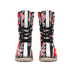 Maori Tribal Print Winter Boots