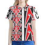 Maori Tribal Print Women's Polo Shirt