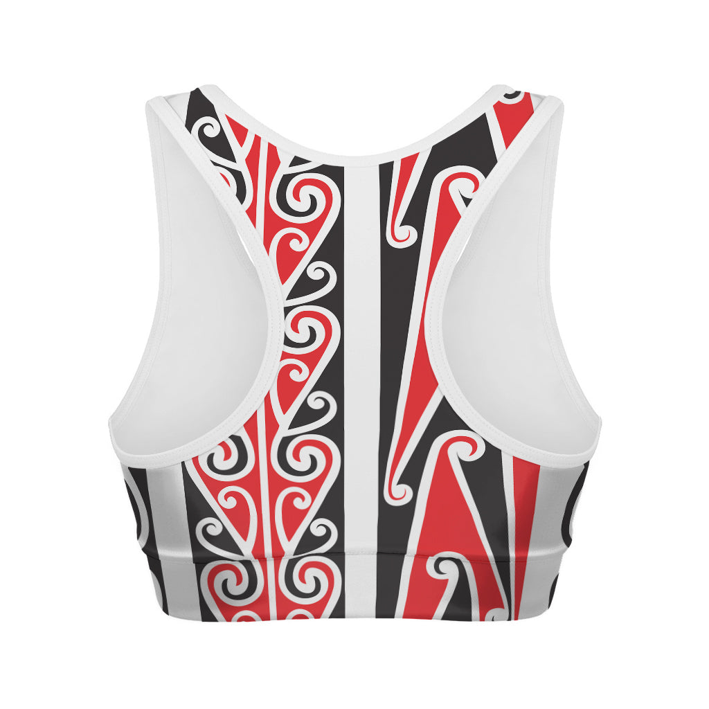 Maori Tribal Print Women's Sports Bra