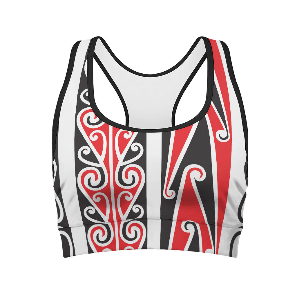 Maori Tribal Print Women's Sports Bra