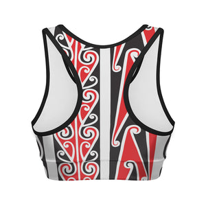 Maori Tribal Print Women's Sports Bra