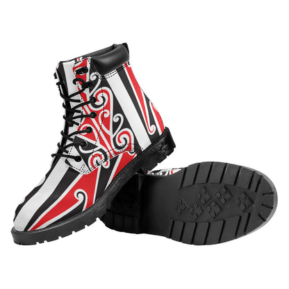 Maori Tribal Print Work Boots