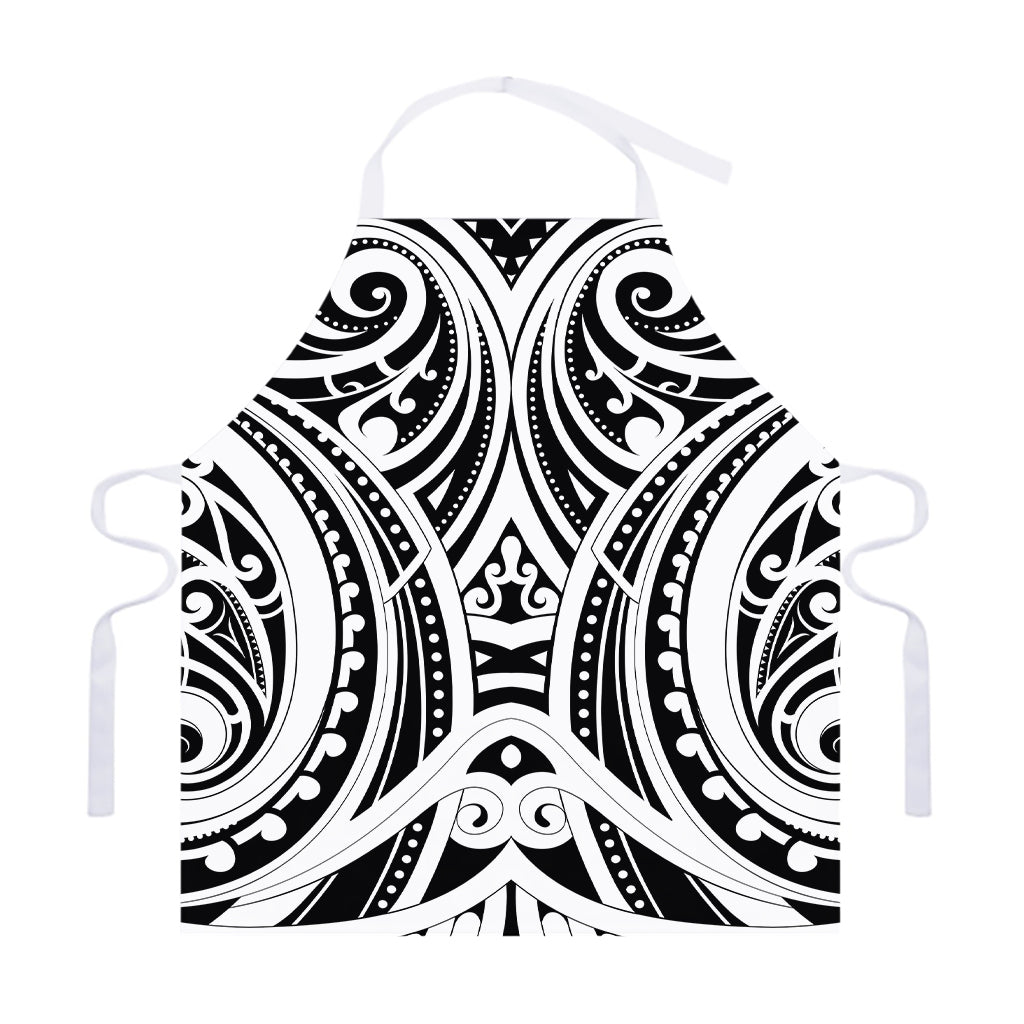 Maori Tribal Tattoo Pattern Print Adjustable Apron
