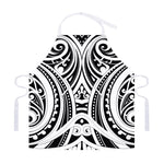 Maori Tribal Tattoo Pattern Print Adjustable Apron