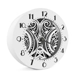 Maori Tribal Tattoo Pattern Print Alarm Clock