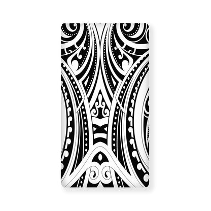 Maori Tribal Tattoo Pattern Print Baby Crib Sheet