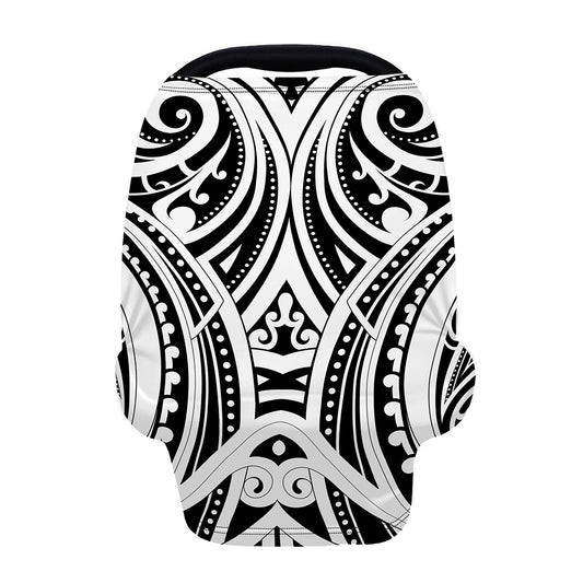 Maori Tribal Tattoo Pattern Print Baby Seat Cover