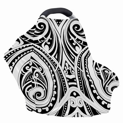 Maori Tribal Tattoo Pattern Print Baby Seat Cover