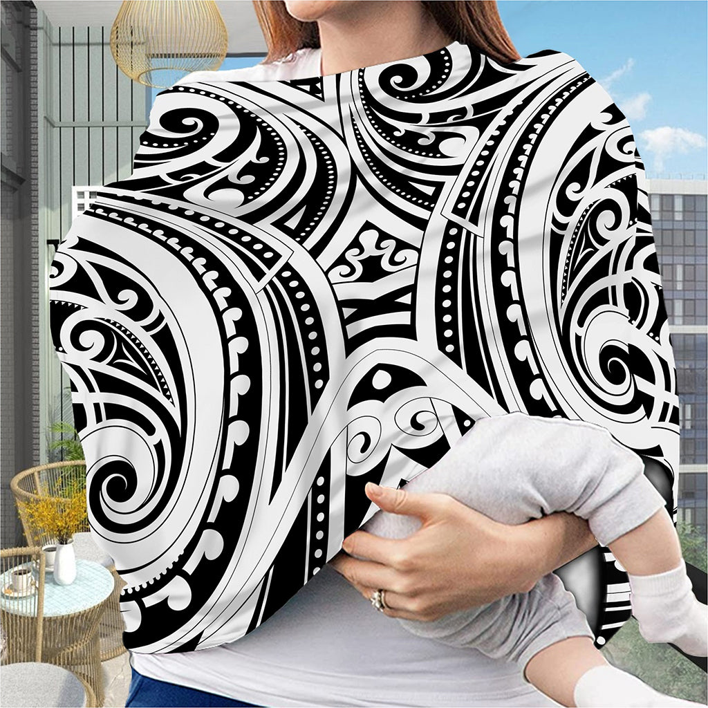 Maori Tribal Tattoo Pattern Print Baby Seat Cover