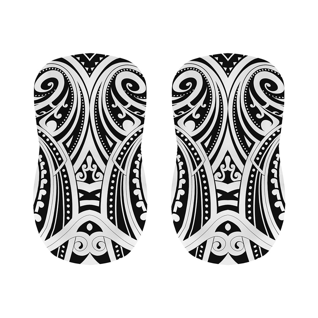 Maori Tribal Tattoo Pattern Print Bar Stool Covers