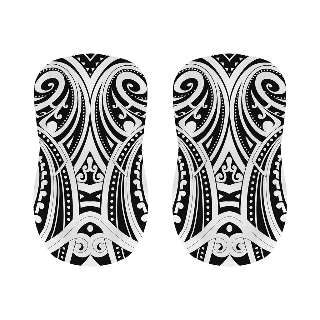 Maori Tribal Tattoo Pattern Print Bar Stool Covers