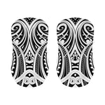 Maori Tribal Tattoo Pattern Print Bar Stool Covers