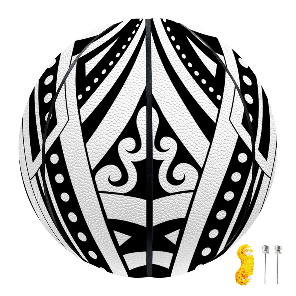 Maori Tribal Tattoo Pattern Print Basketball