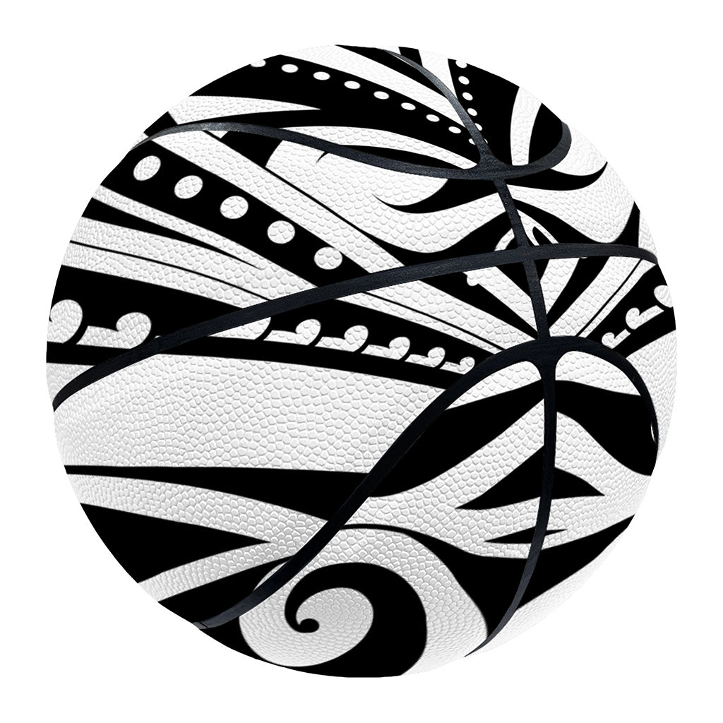 Maori Tribal Tattoo Pattern Print Basketball