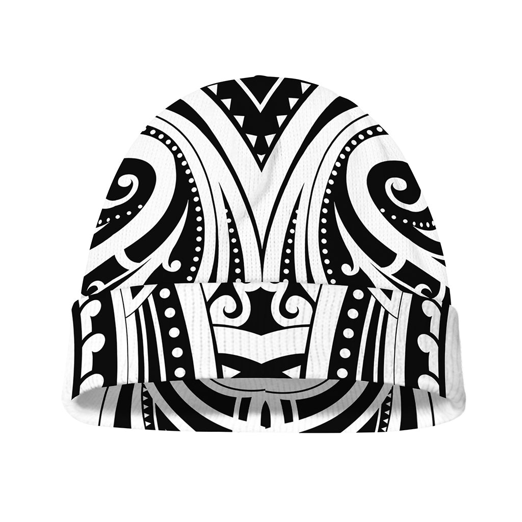 Maori Tribal Tattoo Pattern Print Beanie