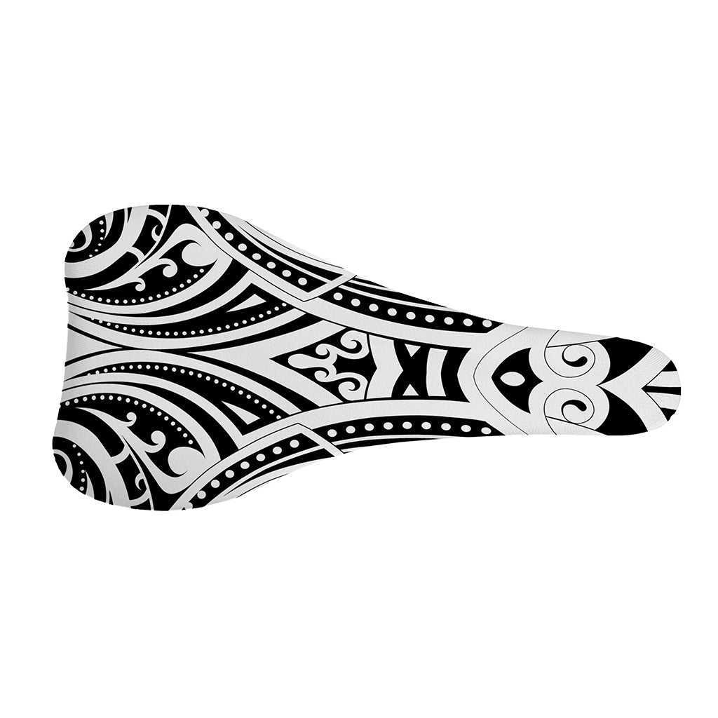 Maori Tribal Tattoo Pattern Print Bicycle Seat Cover