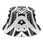 Maori Tribal Tattoo Pattern Print Bucket Hat