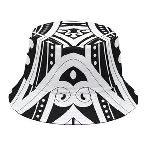 Maori Tribal Tattoo Pattern Print Bucket Hat