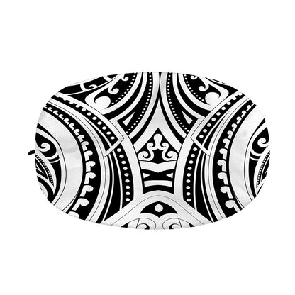 Maori Tribal Tattoo Pattern Print Car Side Mirror Covers