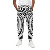 Maori Tribal Tattoo Pattern Print Cotton Pants