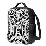 Maori Tribal Tattoo Pattern Print Crossbody Lunch Bag