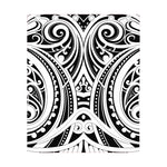 Maori Tribal Tattoo Pattern Print Curtain