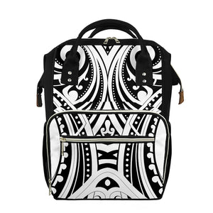 Maori Tribal Tattoo Pattern Print Diaper Bag