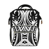 Maori Tribal Tattoo Pattern Print Diaper Bag