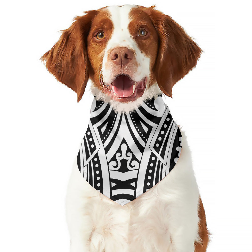 Maori Tribal Tattoo Pattern Print Dog Bandana