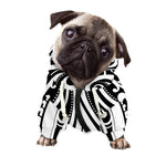 Maori Tribal Tattoo Pattern Print Dog Zip Up Hoodie