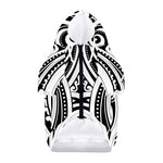 Maori Tribal Tattoo Pattern Print Dog Zip Up Hoodie