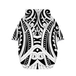 Maori Tribal Tattoo Pattern Print Dog Zip Up Hoodie