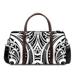 Maori Tribal Tattoo Pattern Print Duffle Bag