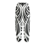 Maori Tribal Tattoo Pattern Print Fleece Lined Knit Pants