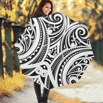 Maori Tribal Tattoo Pattern Print Foldable Umbrella