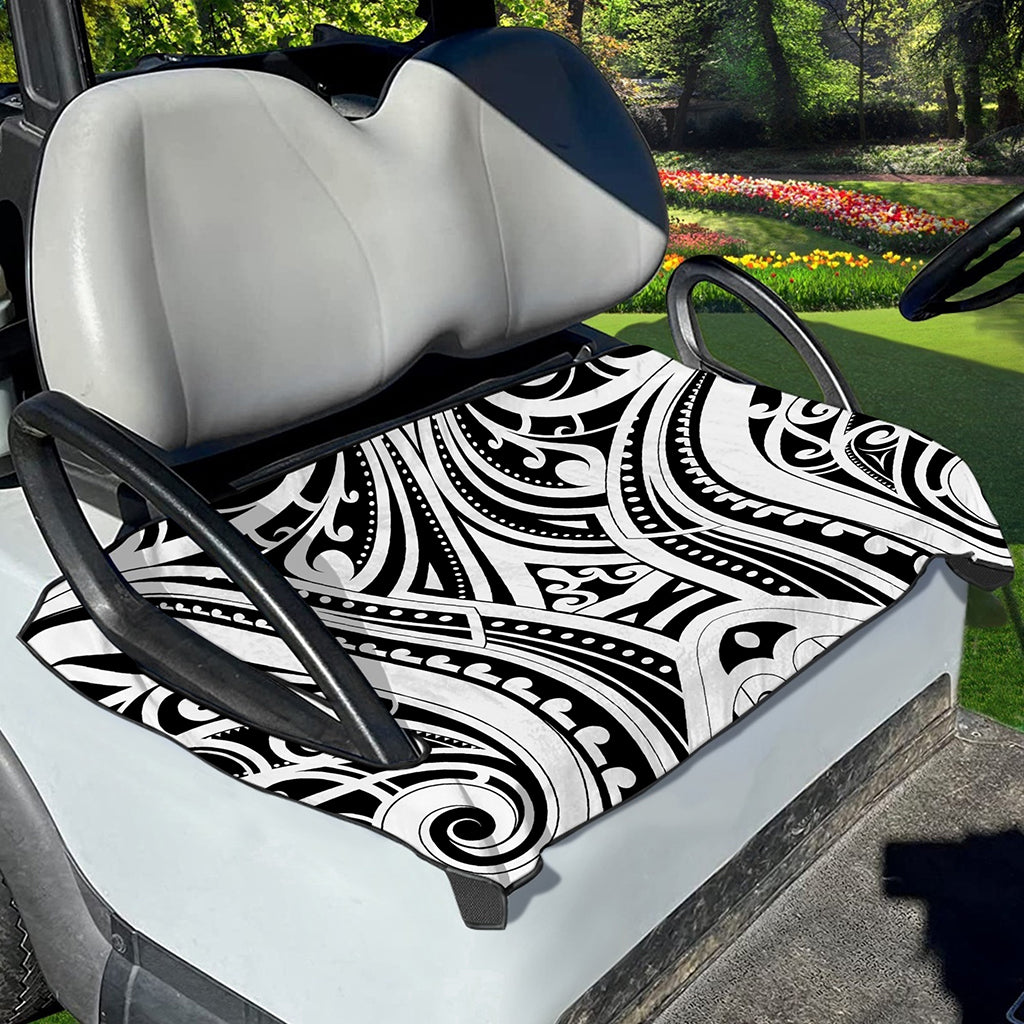 Maori Tribal Tattoo Pattern Print Golf Cart Seat Cover
