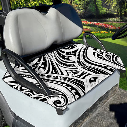 Maori Tribal Tattoo Pattern Print Golf Cart Seat Cover