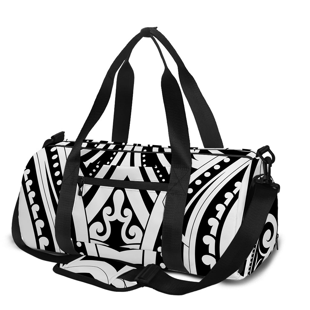 Maori Tribal Tattoo Pattern Print Gym Bag