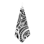 Maori Tribal Tattoo Pattern Print Hand Towel