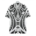 Maori Tribal Tattoo Pattern Print Hawaiian Shirt