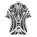 Maori Tribal Tattoo Pattern Print Hawaiian Shirt