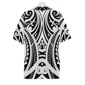 Maori Tribal Tattoo Pattern Print Hawaiian Shirt